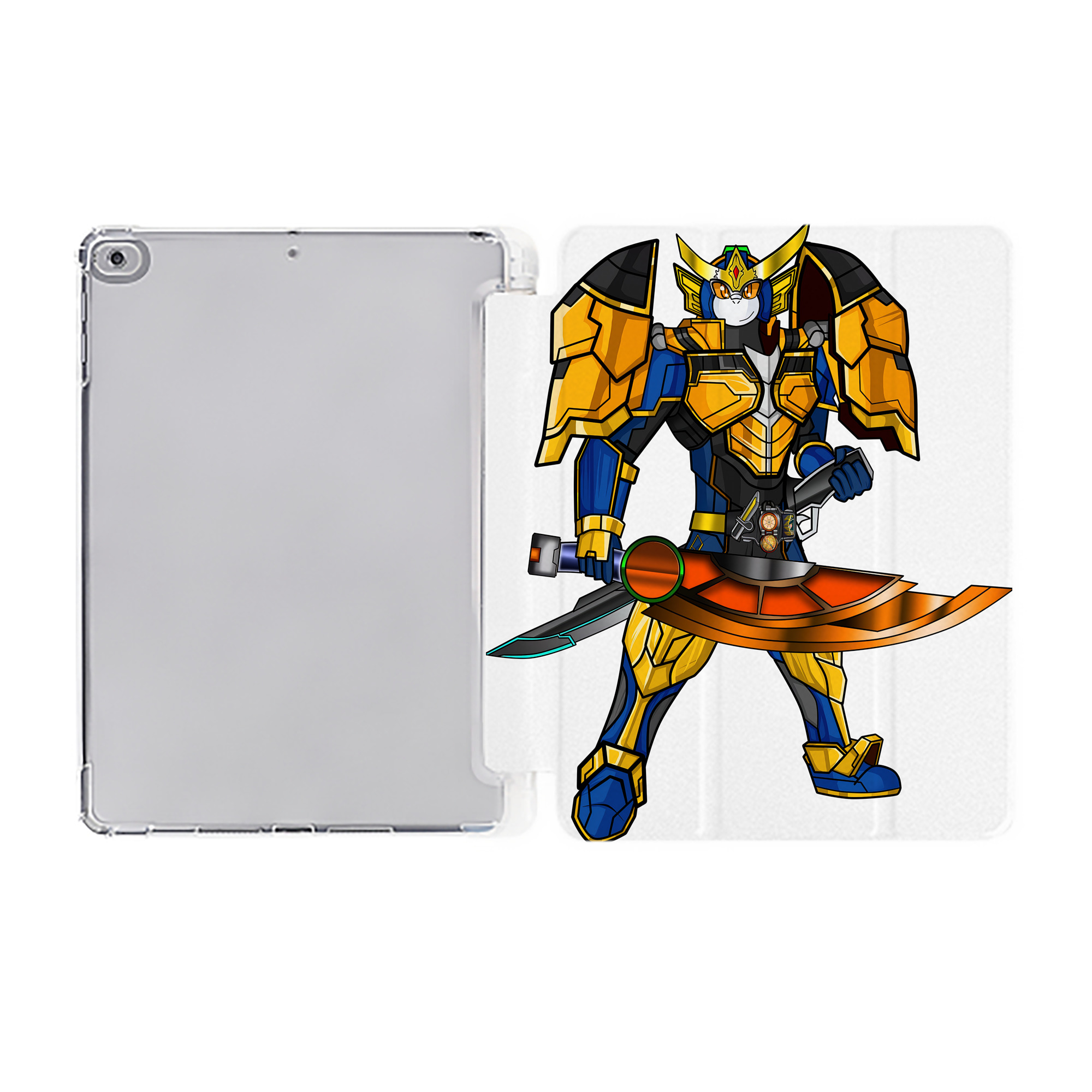 （画像用） Digimon デジタルモンスター/デジモン IPad ケース ペン収納付き 三つ折りスタンド PUレザー×シリコン 対応機種9.5/10.5/10.9インチ